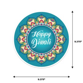 Diwali Cut-Out Decorations for Wall, Window or Ceiling, Party Decoration, Large Hanging Decorations - 8 Count