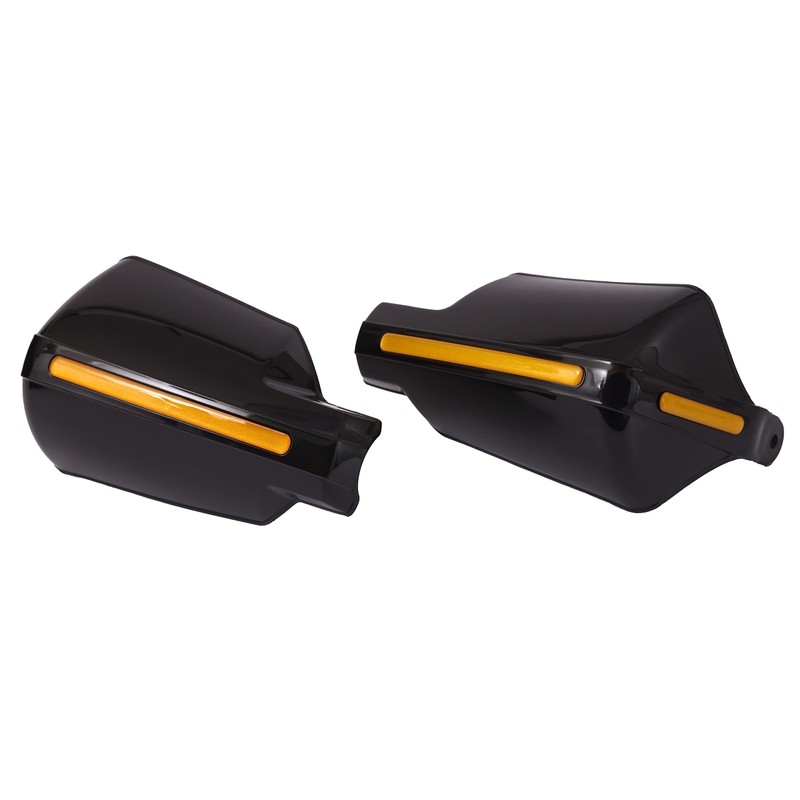 Pair 22 mm 7/8 Inch Black Motorcycle Hand Guards Hand