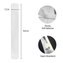 Genuine Panama Hats Disposable Headwear Liners | Self-Adhesive, Hygienic & Super Absorbent Sweat Protection (5 Pack) White