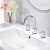 Phiestina Widespread Bathroom Sink Faucet, 3 Hole 8 Inch Chrome