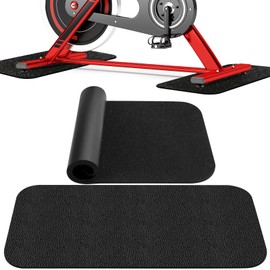 Erzekrim Floor Protection Mat for Sports Equipment Fitness Equipment 28 x 70 cm Pack of 2 Shockproof Floor Protection Mat Fitness 6 mm Thick Treadmill Mat Gym Floor Mat Sound-Absorbing Underlay (2, 28