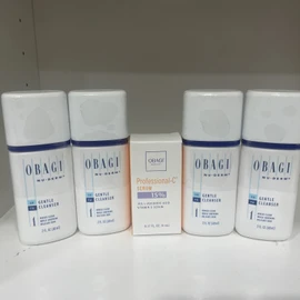 OBAGI Nu-Derm x 4 Gentle cleanser  NEW SEALTotal 8 oz  ( GIFT SERUM 15% )