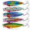 5pcs 30g Colorful Blade Shape Fishing Lures Metal Double Hook