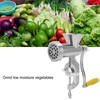 Meat Grinder Small Aluminum Alloy Composite Wood Incisive Blade Silver