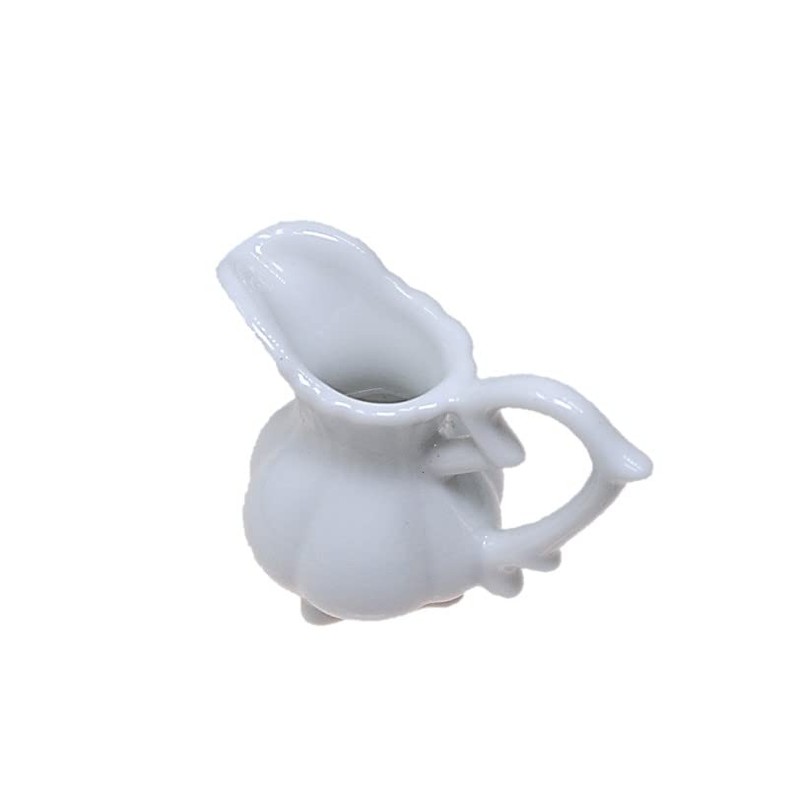 ACSWEBSHOP 5pcs Milk Pitcher Creamer White Commercial Cafe Tableware Afternoon