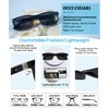 OCCI CHIARI Photochromic Bifocal Reading Glasses for Mens,Square Transition UV