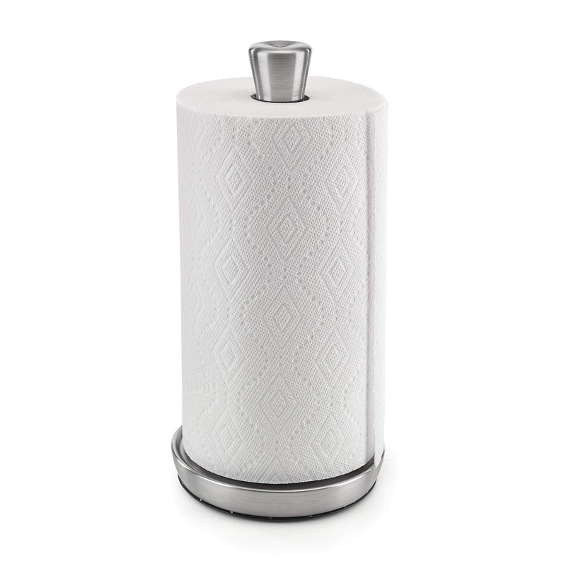 Polder KTH-7065-432 Fleur Paper Towel Holder, Silver