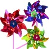 PROLOSO 24 Pack Plastic Pinwheels for Kids Party Favors DIY