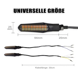 E-approved LED running light indicator with daytime running light and brake light.