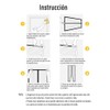 Cheelom Puerta de pantalla magnética Malla para puerta(120cmX210cm), Film para