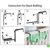 HFHOME 4PCS Adjustable Planter Window Box Planters Hanging Flower Box