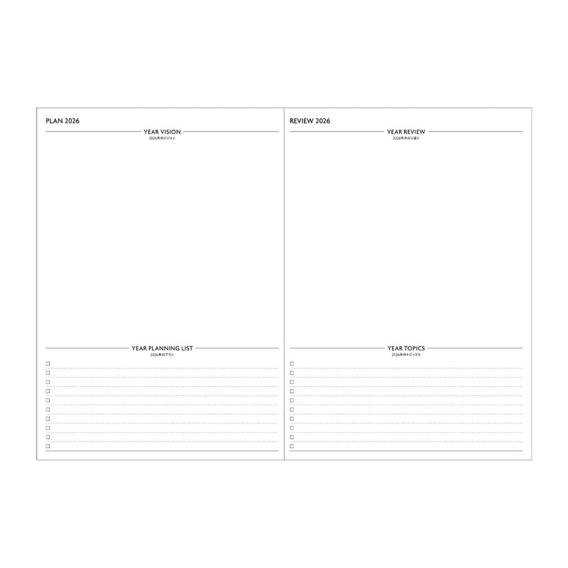 EDiT 26WDR-ETH03-PK 2026 Planner, December 2025, Weekly Notebook, Semi A5,