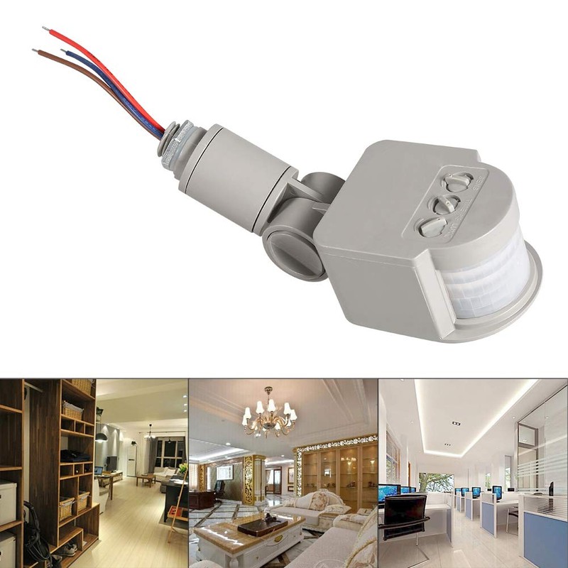 LED Outdoor 90~250V 180 Degree Infrared PIR Motion Sensor Detector