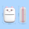 Portable Mini Thermal Printer Wirelessly BT 200dpi Photo Label Memo