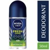 NIVEA Men Fresh Power Roll-On 50ml | 48H Anti-Perspirant &