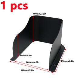 Antrader Doorbell Rain Cover,Ring Doorbell Cover Weatherproof Access Control Rain Cover Large Metal Ring Doorbell Protector,Black,1 PCS