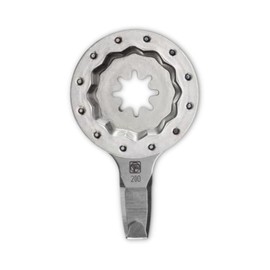Fein Starlock Plus Hooked Cutter Blade for Precision Work - Planked Deck Caulking Removal for Clean Cuts in Cabin Structures, Rails & Curves, 1/8" Blade Width - 63903200210