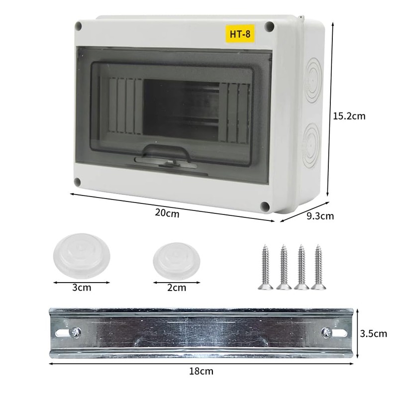 Surface-Mounted Fuse Box, IP65 Waterproof Fuse Box, Surface-Mounted, Fuse Box,