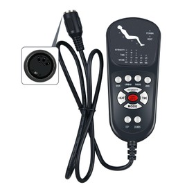 ZWP 3 Pin Massage Function Remote Control Replacement fit for Recliner Lift Chair, Controls 1 Lifting Up/Down Motor 4 Sets of Vibration Motors 1 Heating Pad