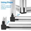 LALAGO 4 x Corner Connectors, 3-Way Profile Connectors, 20 x