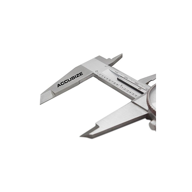 Accusize - 8" x 0.001"/200mm x 0.02mm, Inch/Metric Dual Needle