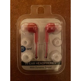 Onn In-Ear Headphones and 3 Different Ear Tips