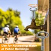 KPALAG Upgraded Stainless Steel 5/16'' Square Hydrant Key, Sillcock Water