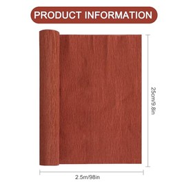 BEISHIDA Brown Crepe Paper Roll, 9.8 Inch Wide 8ft Long Crepe Paper Sheet for Flower Making, Wedding Ceremony, Birthday Holiday Party Decoration,DIY Craft(2Rolls)