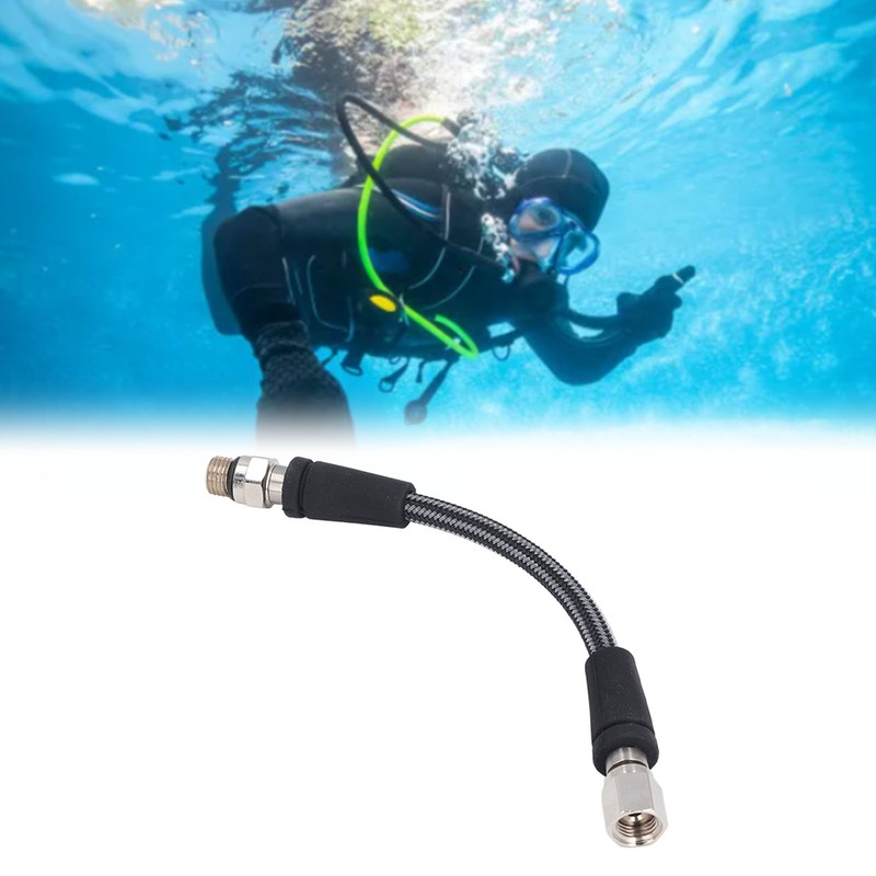 Diving High Pressure Regulator Hose Professional Carbon Fiber Woven Flexible