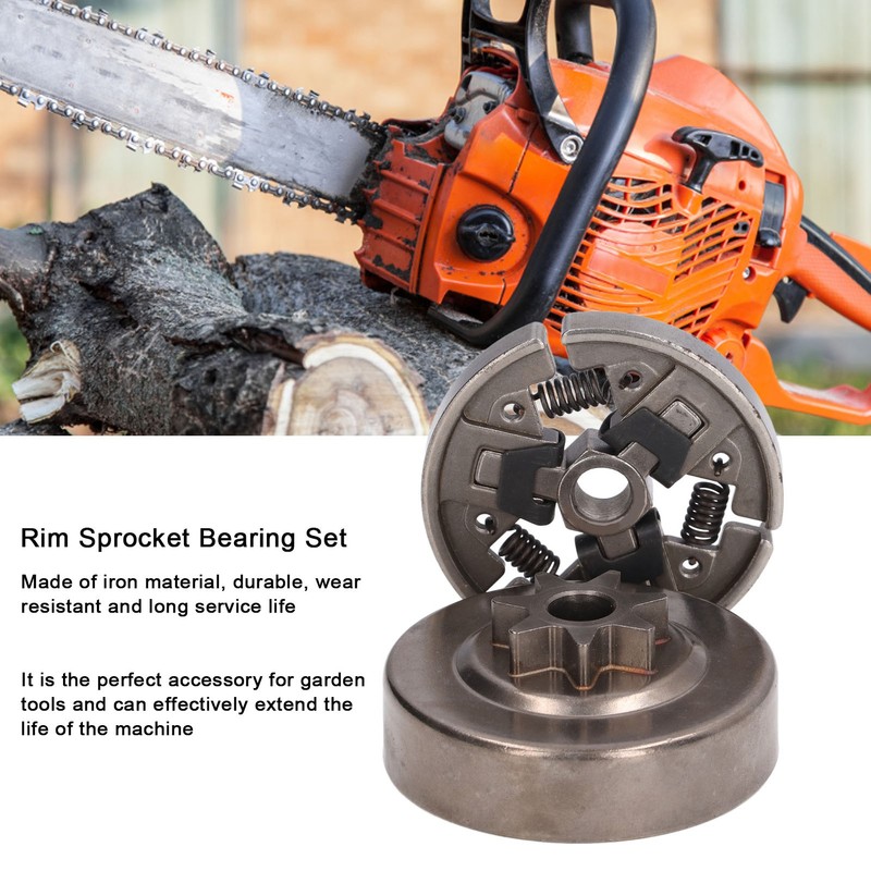 Rim Sprocket Bearing Set Iron Material Wear Resistant Chainsaw Replace