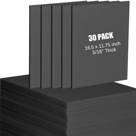[30Pcs] A3 Black Foam Board 16.5" x 11.75" Black Foam Core Board 3/16" Thick Poster Board Black Foam Backing Boards for Crafts Making Art Presentations