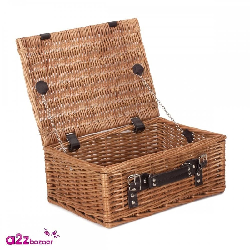 Red Hamper Double Steamed 36cm Picnic Basket