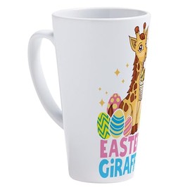 CafePress Cute Giraffee Easter Egg Basket Bo 17 oz Latte Mug