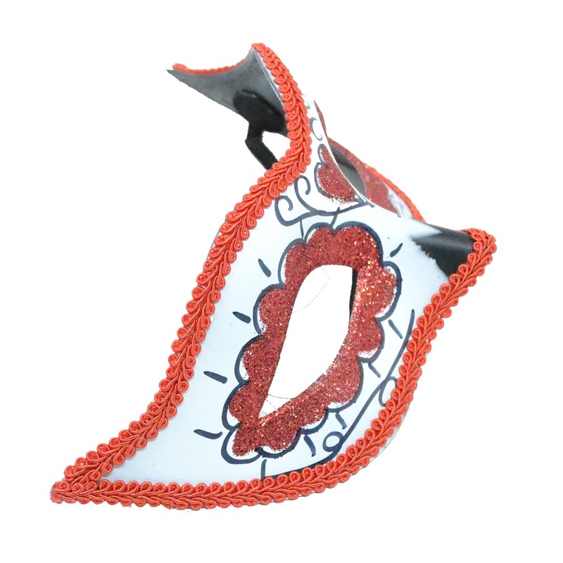 Z&H Red Face Mask - Day of the Dead Mask,