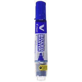 Pilot Begreen Recycled V Board Master Whiteboard Marker Chisel 2.2-5.2 mm Tip - Blue, Box of 10