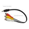 EMSea 2Pcs 3.5mm Male to 3 RCA Female Adapter Cables