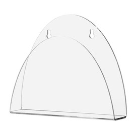 Marketing Holders Medical Chart Display Rack 11.75" W Literature Clear Acrylic Record Documents Holder Wall Mount Doctors Nurses Stations Reception Areas Exam Rooms with Hanging Hardware