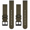 [BISONSTRAP] Nylon Watch Band, Two Piece Military Watch Band, Brushed