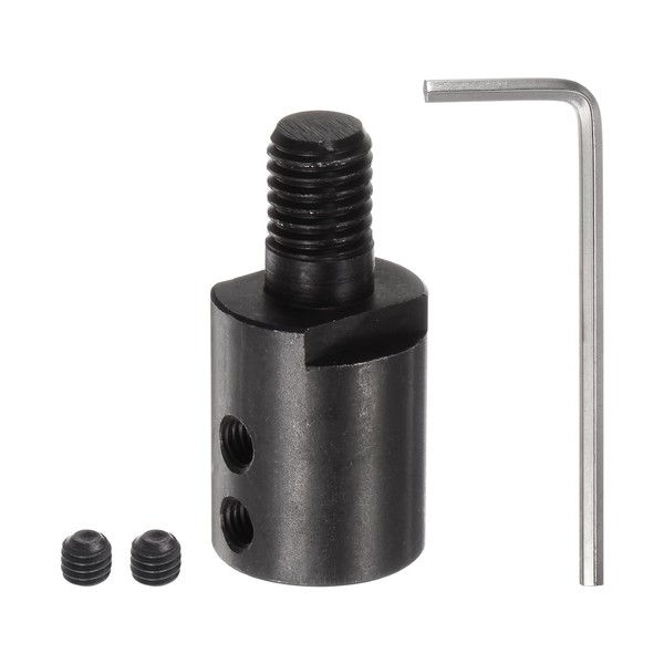 sourcing map Rotary Tool Motor Shaft Coupler M10 12mm Sleeve