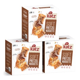 Katz Gluten Free Salted Soft Pretzel Nuggets. Gluten Free Snacks For Adults and Kids. Soy Free, Nut Free, Dairy Free, Kosher. 5.5 oz (Pack of 3)