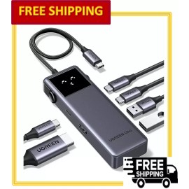 UGREEN Uno 6 in 1 USB-C Hub with 10Gbps USB-C, USB-A & 4K@60Hz HDMI Data Ports