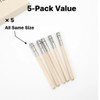 SPHTOEO Pencil Extender Set of 5 — Adjustable Wooden-Handle Lengthener