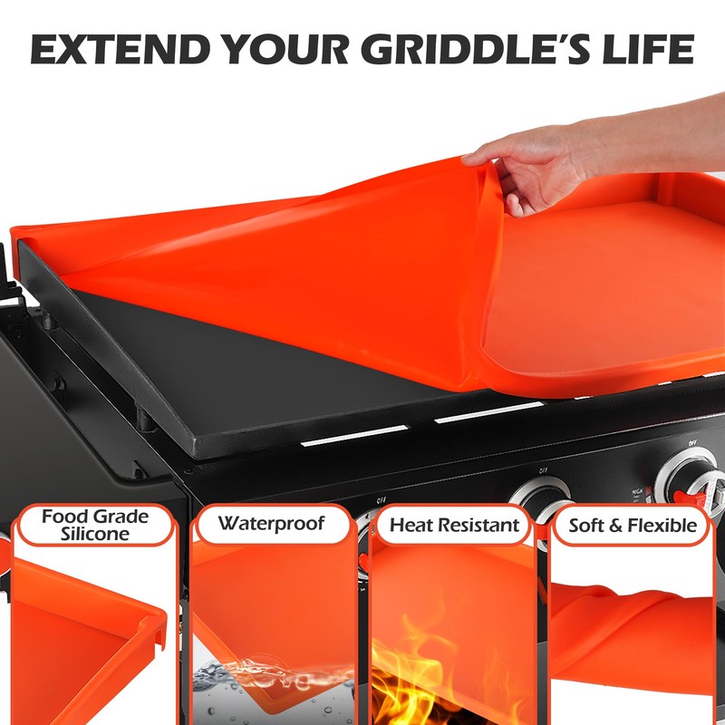 Upgraded Blackstone Griddle Cleaning Kit, with 36 Inch Silicone Griddle