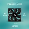 Acteck Ventilador POLAR EG VG80 80mm 2500RPM Negro Molex AC-938129
