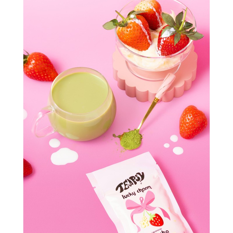 Teapsy "Lucky Charm" Matcha | Strawberries & Cream | Ceremonial