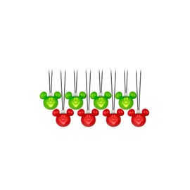 Gemmy Battery Operated Holiday Singing Light Set - Mouse (Set of 8 Lights)