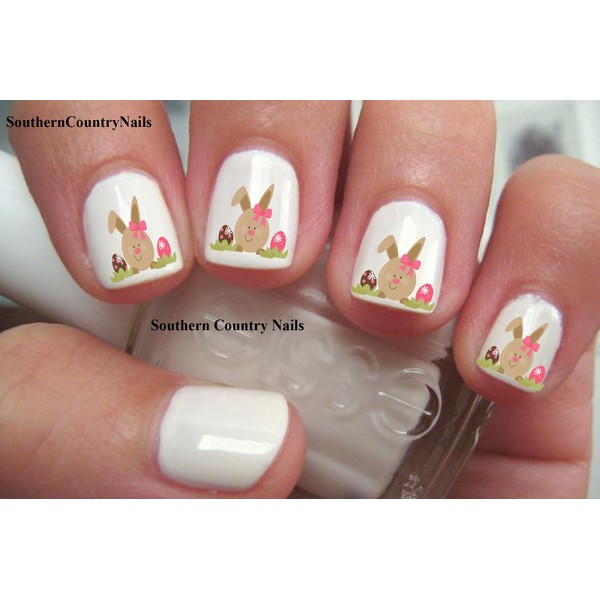Easter Bunny Nail Art Decals