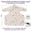 Yiupea Baby Bibs with Long Sleeves Attach to Highchair for