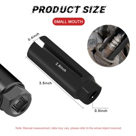 Gasedin - Enchufe con sensor de oxígeno con corte de cable lateral, 1/2 pulgada por 7/8 pulgadas, sensor O2 de 6 puntos, se adapta a todos los vehículos, extracción e instalación de O2, enchufe de