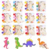 JOTIKO 12 Pack Dinosaurs Keychain Painting Kits – Dinosaur Party